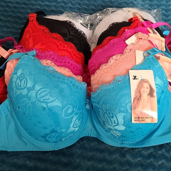 ZC Noir Black ANGELIC BEAUTY WIRED BRA - LINGERIA - Lace bra - Picture 4 of 9